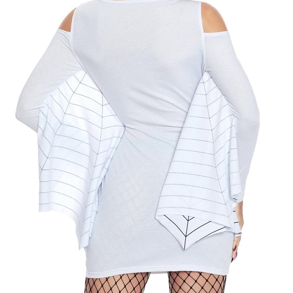 New Womens Sexy Spider Web Halloween Costume Small - Picture 8 of 8
